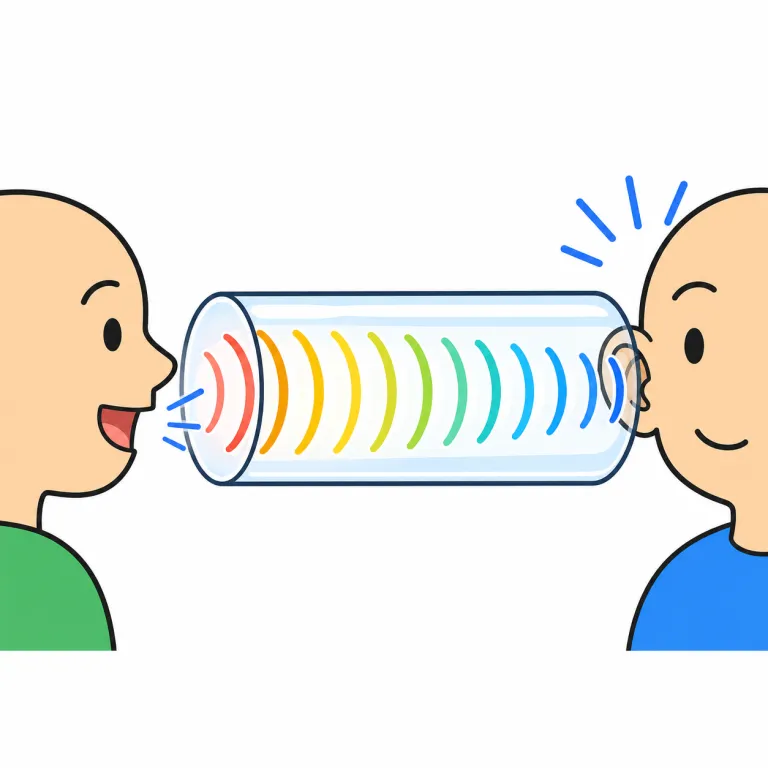 come through（伝わる・phrasal_verb）の覚え方イラスト