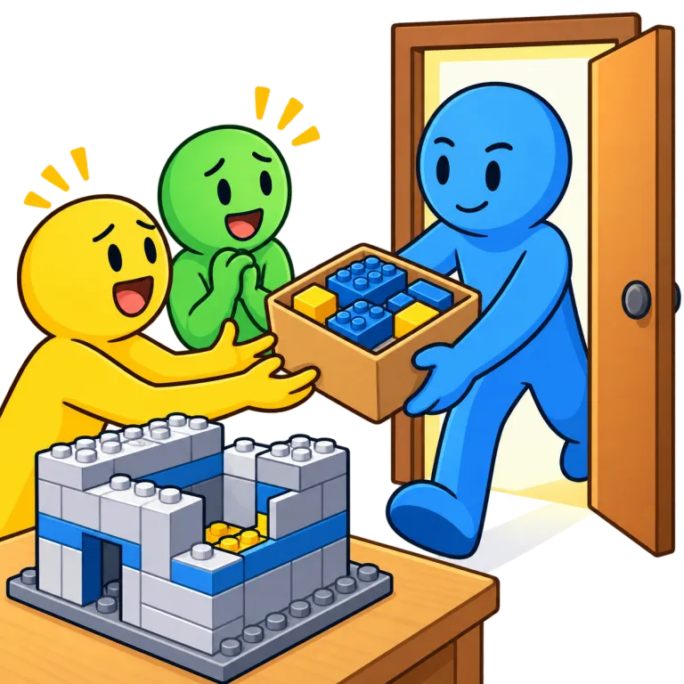 come through（期待に応える・phrasal_verb）の覚え方イラスト