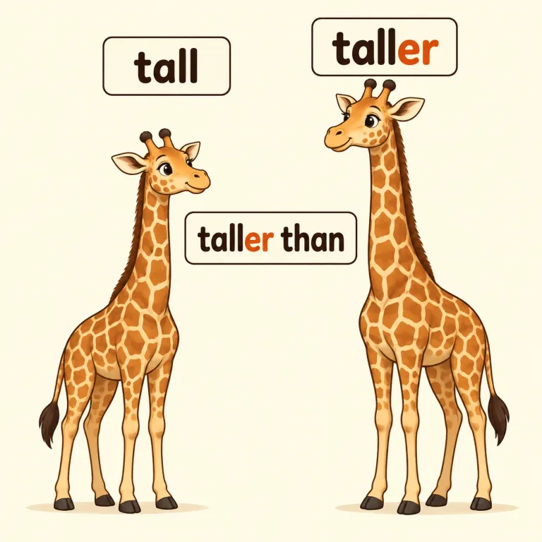 comparative（比較級・noun）の覚え方イラスト