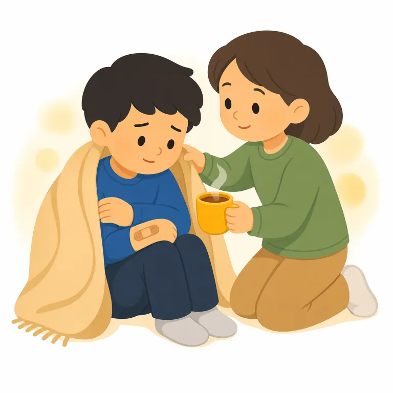 compassionately（思いやりを持って・副詞）の覚え方イラスト — compassionately は compassion「人のつらさを理解して気にかける心」から考える副詞です