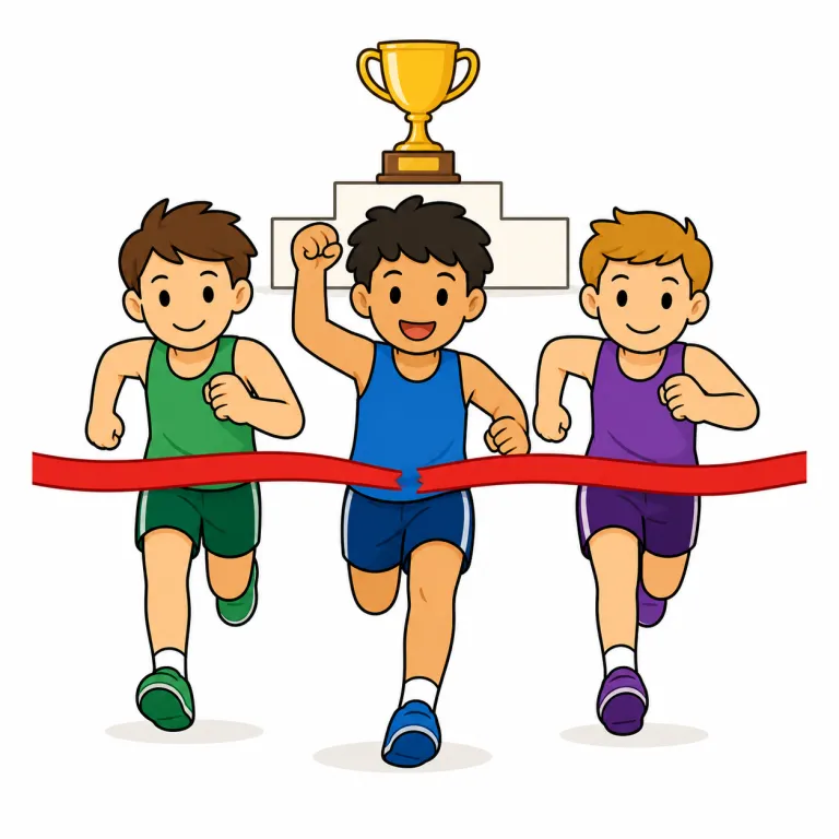 competition（競技会、大会・noun）の覚え方イラスト