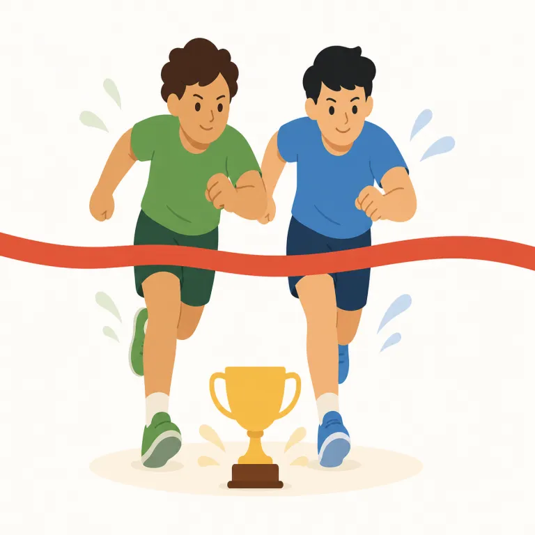 competitivelyの覚え方イラスト