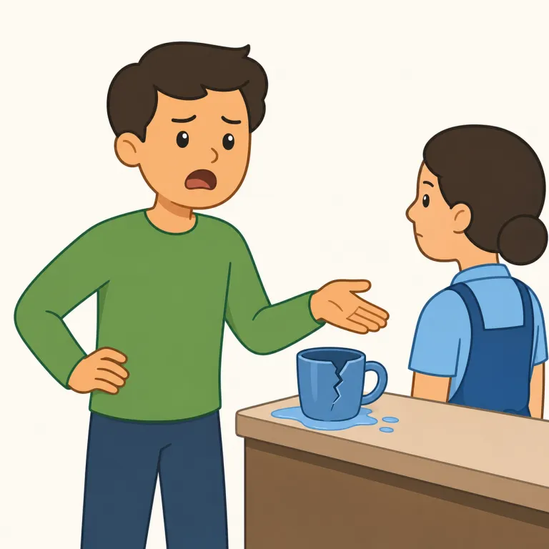 complain（不平を言う・動詞）の覚え方イラスト — complain は complaint「不満、苦情」の動詞形として覚えます