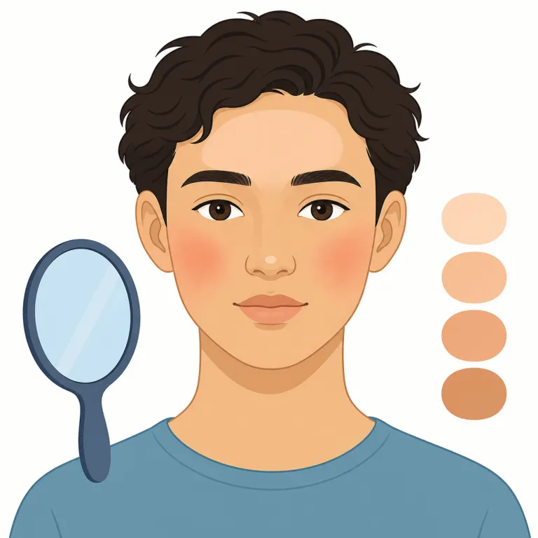 complexion（顔色・名詞）の覚え方イラスト — complexion は、人の顔や肌の色つやを表す名詞として覚えます