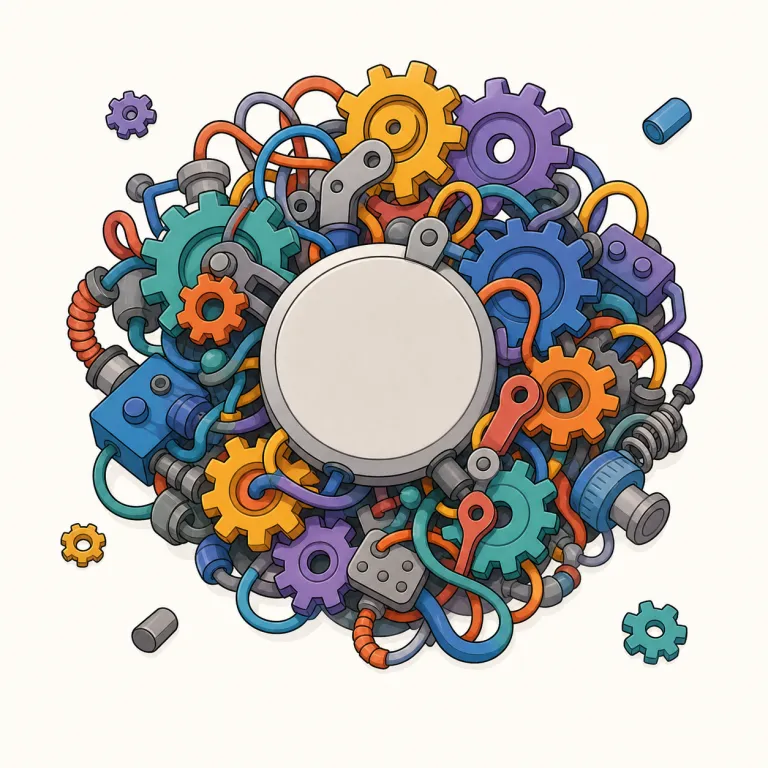 complicate（複雑にする・動詞）の覚え方イラスト — まず形で覚えると残りやすい語です