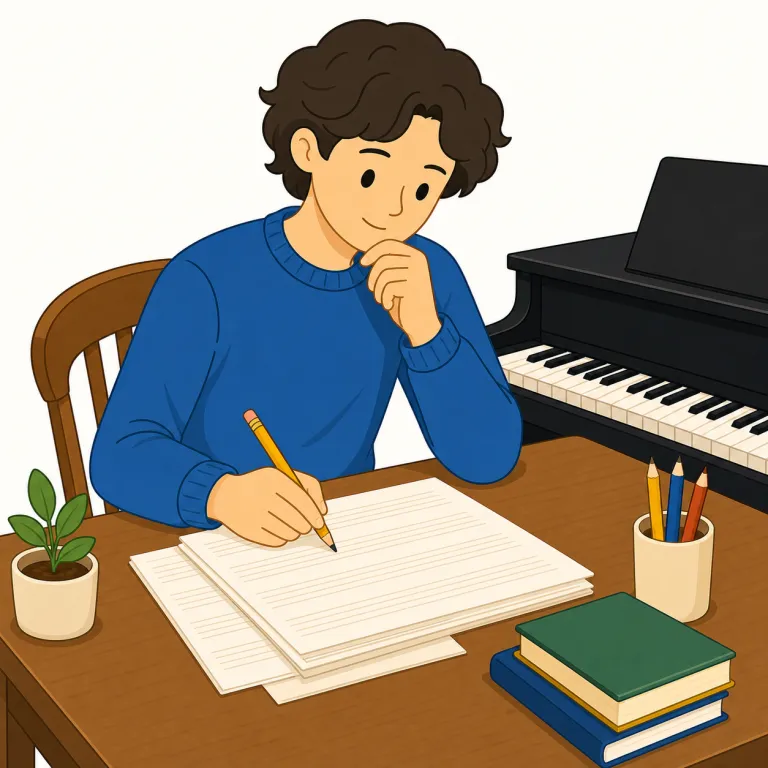composer（作曲家・名詞）の覚え方イラスト — この項目では composer を「職業・肩書としての作曲家」として覚えます