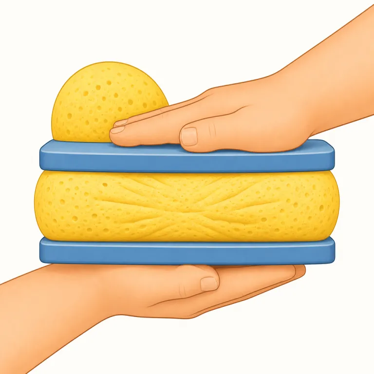 compressible（圧縮性の・形容詞）の覚え方イラスト — まず core は compress
