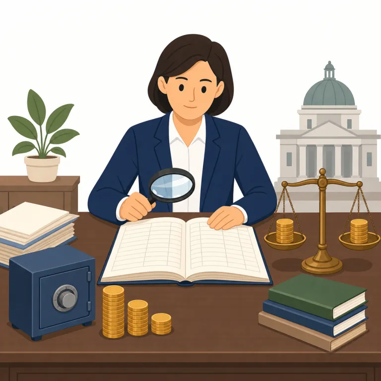 comptroller（会計監査官 / 会計管理官・名詞）の覚え方イラスト — comptroller は controller と発音も意味も近く、特に公的機関や大組織の会計責任者として出やすい語です
