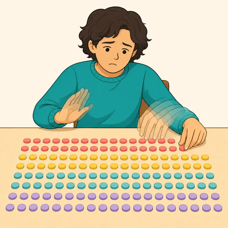 compulsive（強迫的な・形容詞）の覚え方イラスト — compulsive は compel「無理に〜させる」を知っていると覚えやすい語です