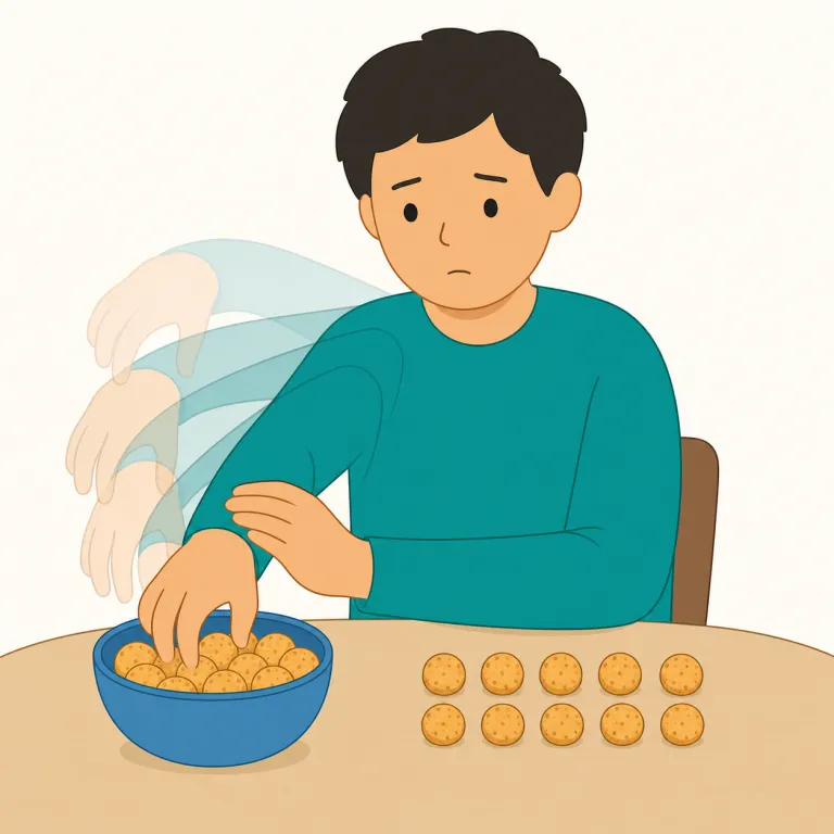 compulsively（強迫的に、やめたくてもやめられずに・副詞）の覚え方イラスト — compulsively は compulsive の副詞形なので、まず形を固めると覚えやすいです