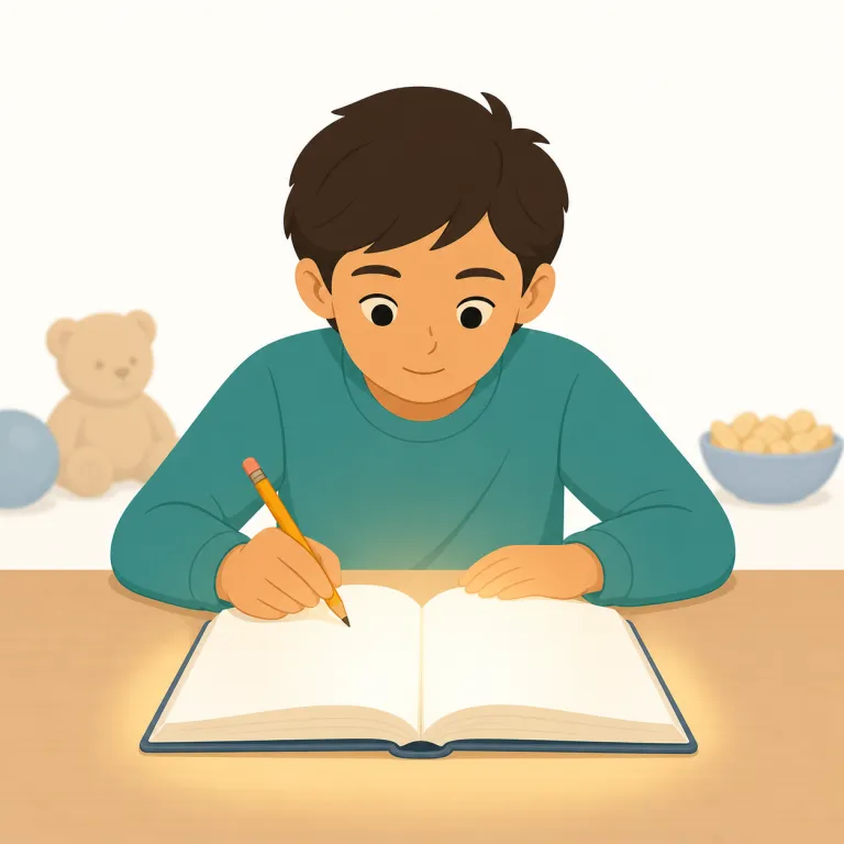 concentrate on（集中する・句動詞）の覚え方イラスト — concentrate on は「今この一点に意識を向ける」という意味の「集中する」です