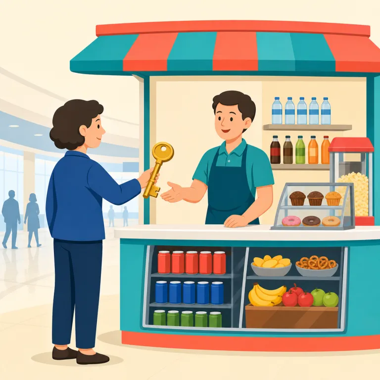 concessionaire（営業権取得者・名詞）の覚え方イラスト — concession を先に押さえると覚えやすい語です