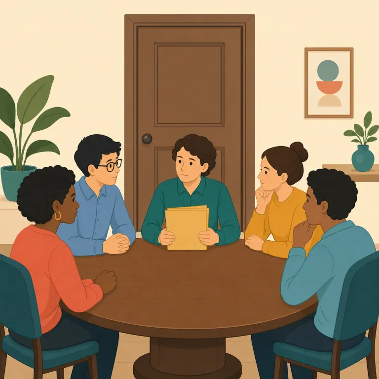 conclave（秘密会議・名詞）の覚え方イラスト — conclave は、open な conference ではなく、close された会議だと対比で覚えるとよい