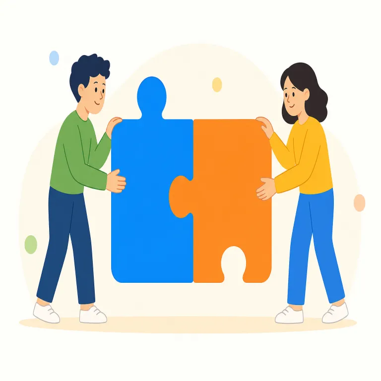 concord（調和・名詞）の覚え方イラスト — concordはcon-「共に」とcord「心」を意識すると覚えやすい語です