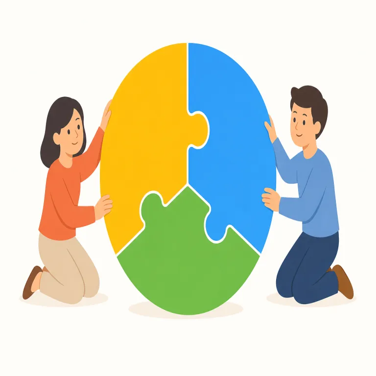 concordant（一致する・形容詞）の覚え方イラスト — con- は「共に」、concord / discord を知っていると整理しやすい語