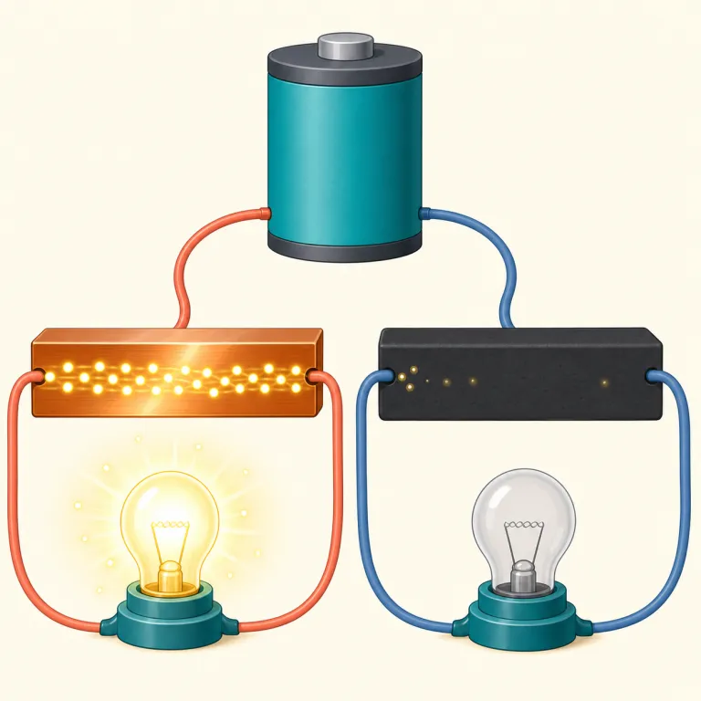 conductivity（伝導性・名詞）の覚え方イラスト — conductivity は conduct「導く、通す」＋ -ive「性質をもつ」＋ -ity「性質・状態」と分けると覚えやすい語です