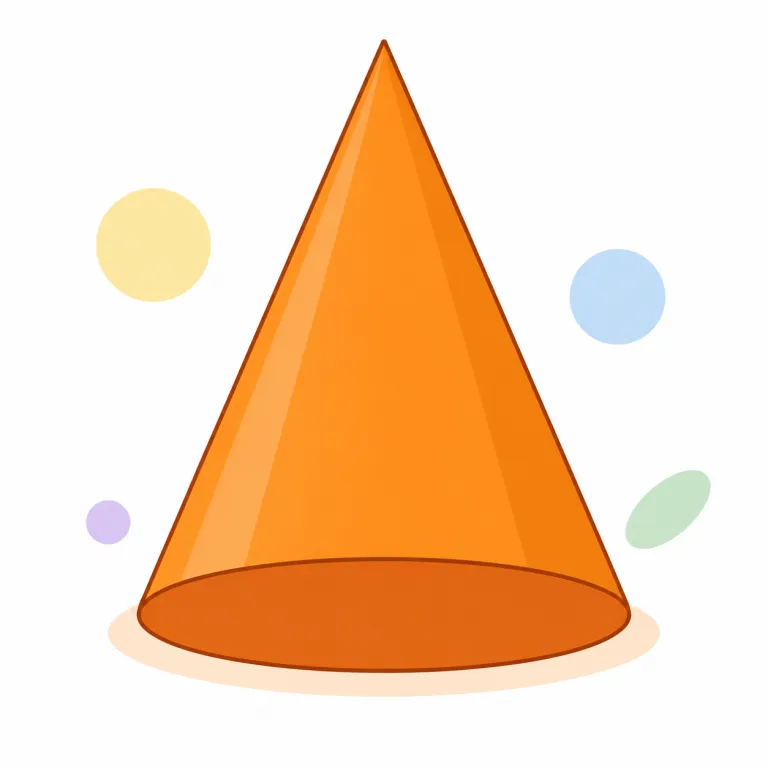 cone（円錐、円錐形のもの・名詞）の覚え方イラスト — cone はまず ice cream cone と traffic cone をセットで覚えると定着しやすい語