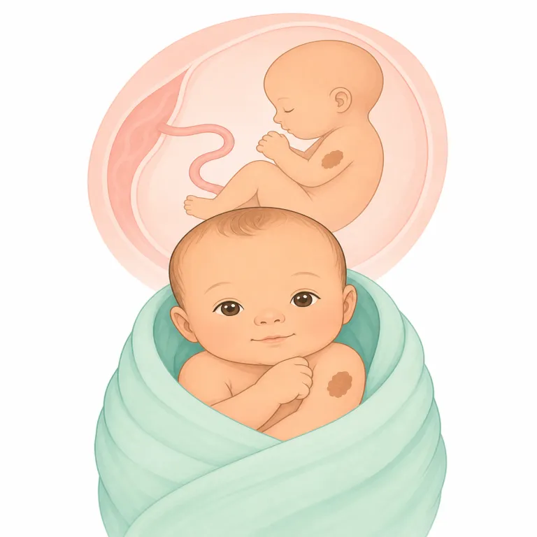 congenital（先天性の・形容詞）の覚え方イラスト — congenital は gene / genetic を知っていると入りやすい語で、gen- に「生まれる・生む」の感覚があると押さえるとよい