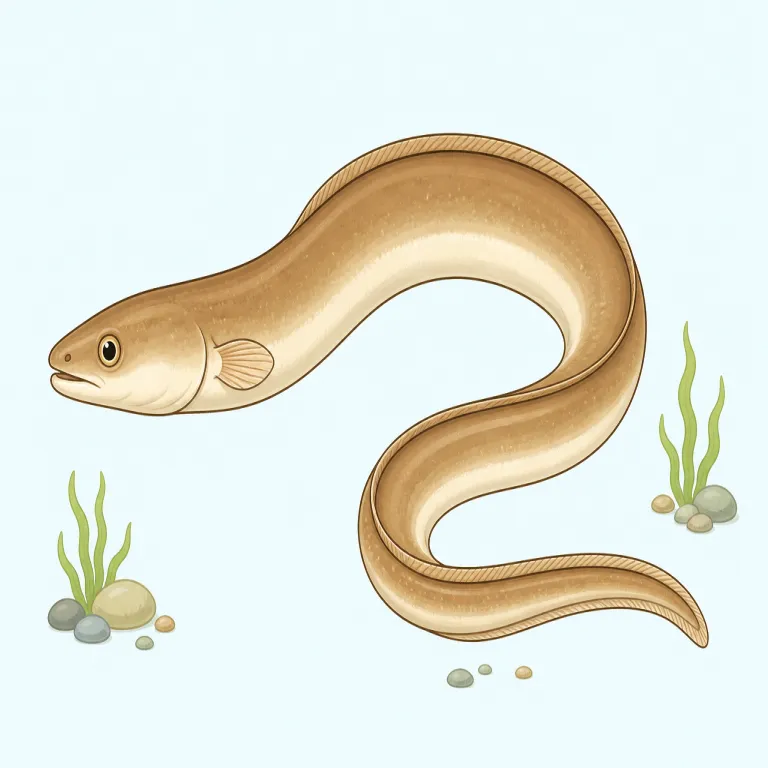 conger（穴子・名詞）の覚え方イラスト — 単独の conger だけで覚えるより、まずは conger eel というかたまりで覚えるのが実用的です