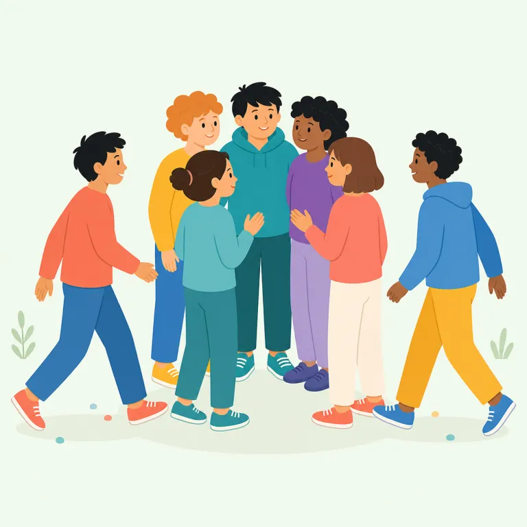 congregated（集まった・動詞）の覚え方イラスト — gather より少し硬く、ニュースや説明文で『人や動物が一か所に集まった』ときに出やすい語として覚えると残りやすいです