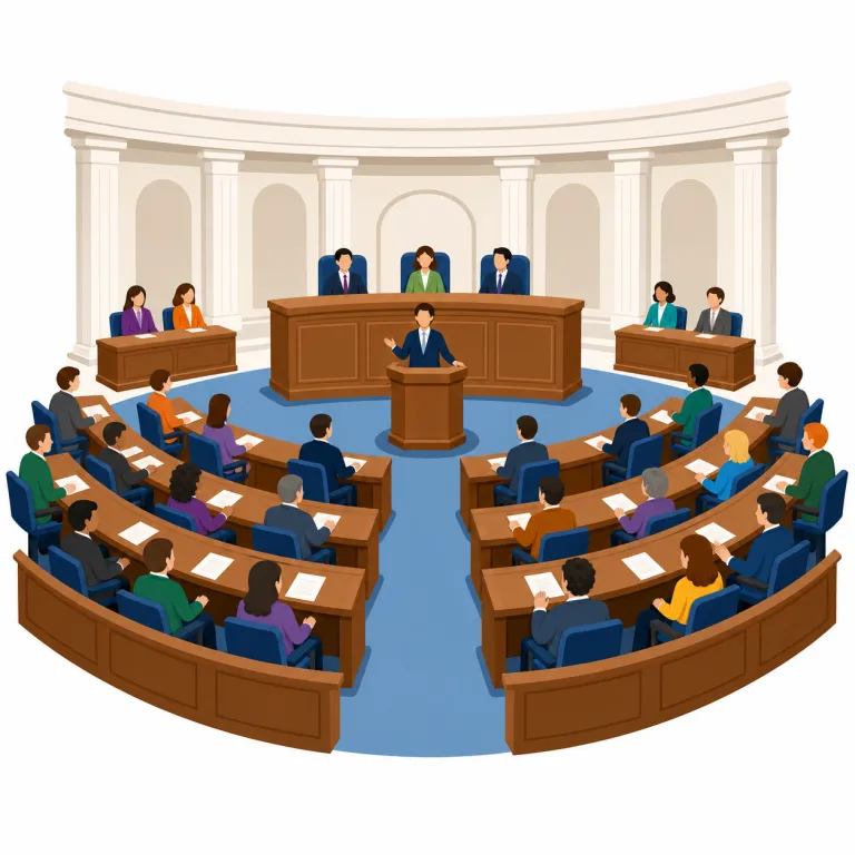 congress（議会・名詞）の覚え方イラスト — この意味では、建物や単なる集会ではなく「法律を作る権限をもつ制度」として捉えるのが要点です