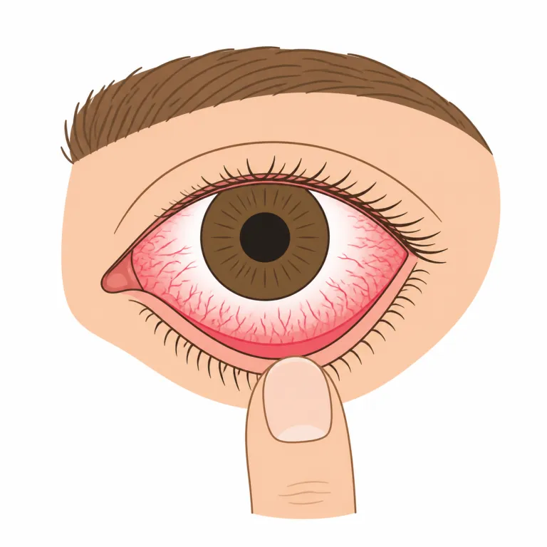 conjunctivitis（結膜炎・noun）の覚え方イラスト