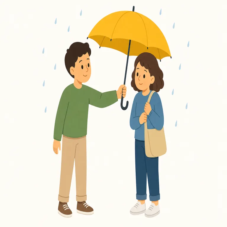 considerate（思いやりのある・形容詞）の覚え方イラスト — consider を知っていれば覚えやすい語です