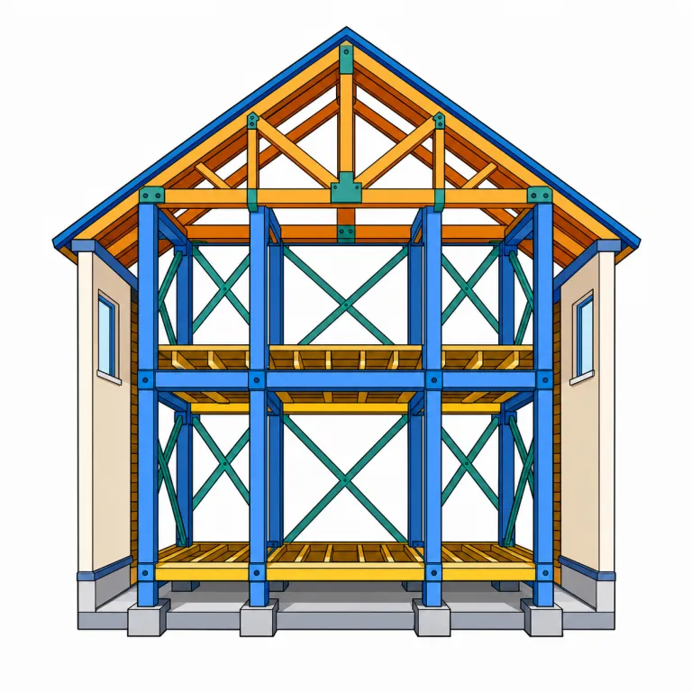 construction（構造・noun）の覚え方イラスト