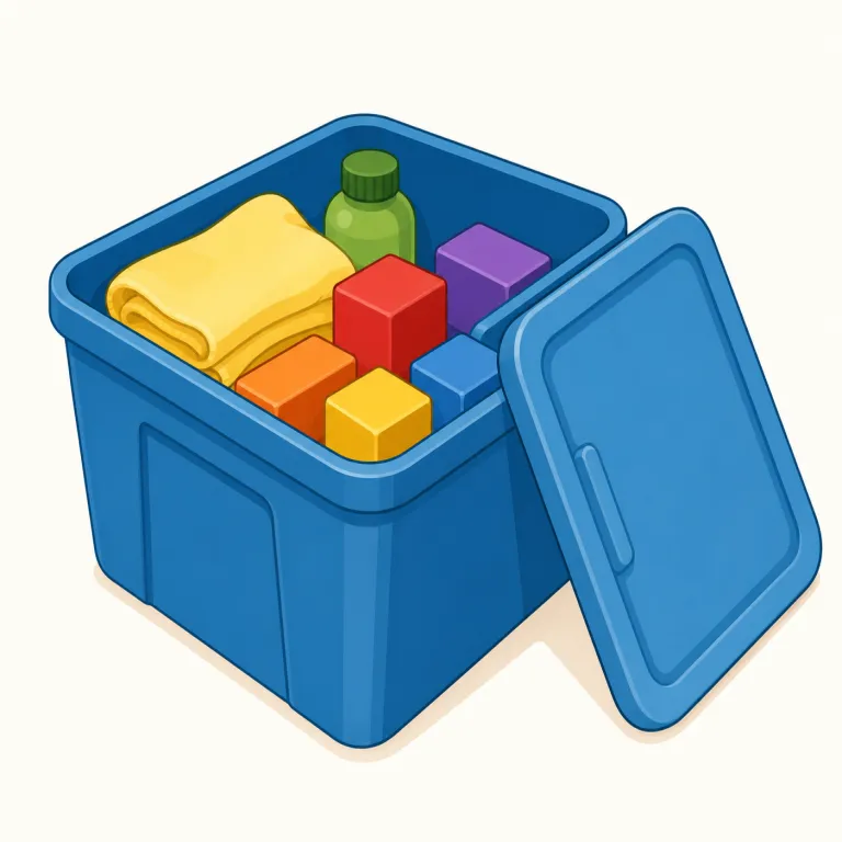 container（容器、コンテナ・名詞）の覚え方イラスト — contain「中に入れておく・収める」を知っていれば、container は「何かを収めておく側」と押さえると覚えやすいです