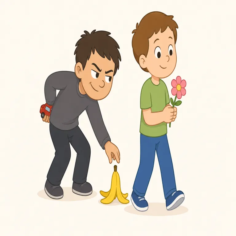 contemptible（軽蔑すべき・形容詞）の覚え方イラスト — horseman は horse「馬」+ man「人」という透明な組み合わせで、まず「馬に乗っている人」の姿を思い浮かべると覚えやすい語です
