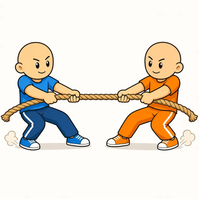 contend with（戦う、張り合う・phrasal_verb）の覚え方イラスト