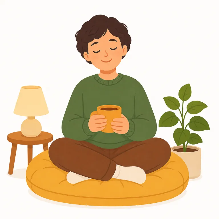 contentment（満足感・名詞）の覚え方イラスト — まず content を「内容」ではなく「満足している」という形容詞として押さえると覚えやすいです