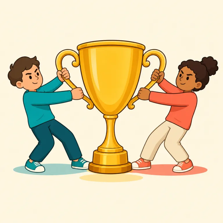 contested（争われている・形容詞）の覚え方イラスト — contest を名詞の「競技」だけでなく、動詞の「異議を唱えて争う」と結びつけるのが鍵です