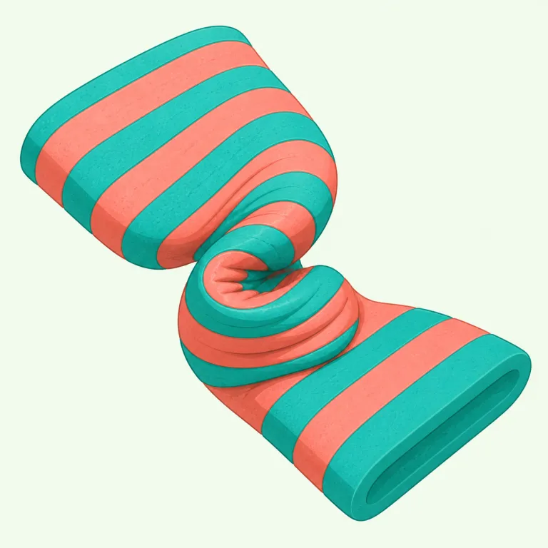 contort（ねじる・動詞）の覚え方イラスト — contort は twist や bend より強く、「普通ではない形に無理にねじる」という感じです