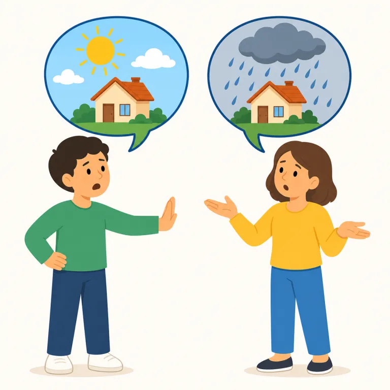contradict（反論する・動詞）の覚え方イラスト — contradict は、まず -dict- を含む語をひとまとめで覚えると残りやすいです