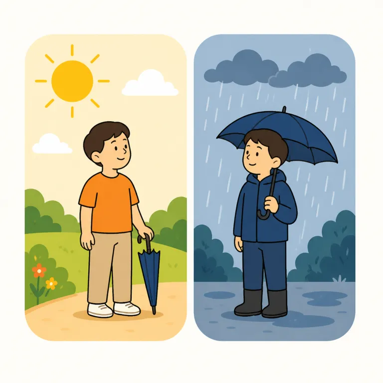 contrary（反対の、〜に反する・形容詞）の覚え方イラスト — contrary to ..