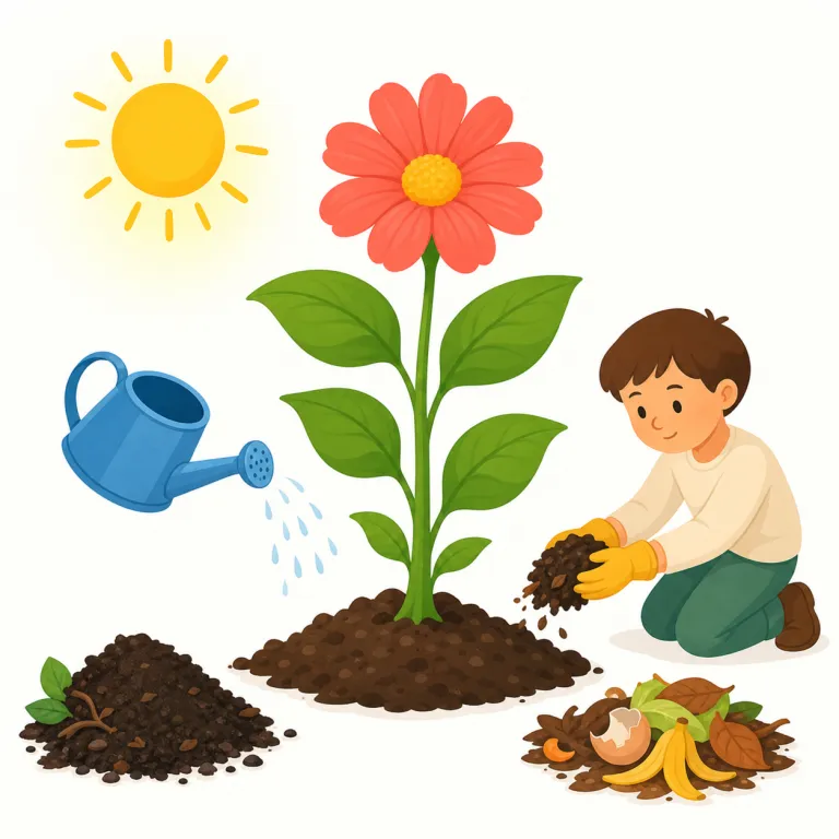 contribute to（寄与する・句動詞）の覚え方イラスト — contribute to は、まず基本動詞 give より一段かたい「自分の分を出して、全体の結果に加わる」とつかむと残りやすい