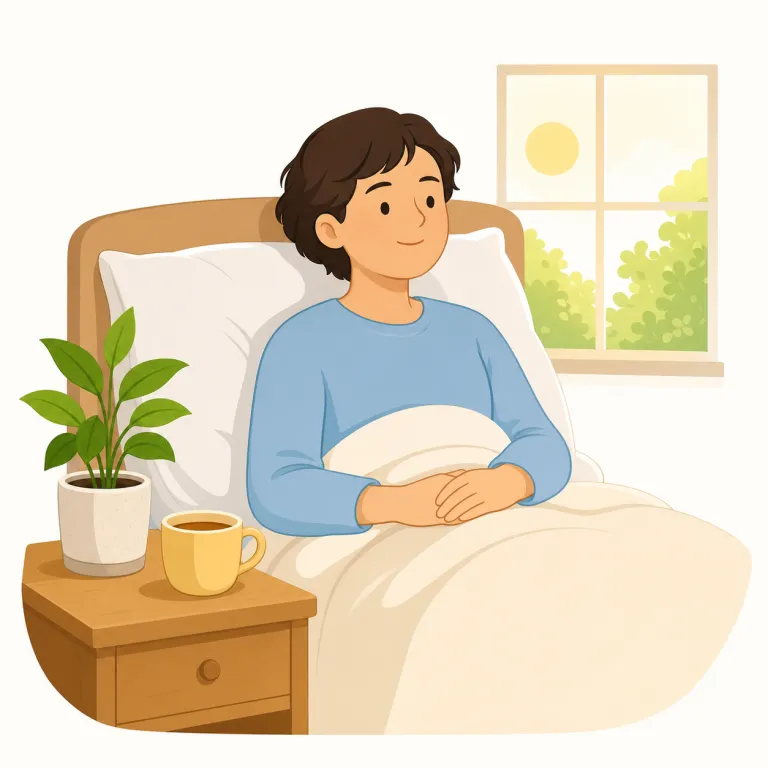convalescence（回復期・名詞）の覚え方イラスト — convalescence は recover の「回復そのもの」より、その後しばらく続く「療養しながら戻していく期間」を指す語として覚えると定着しやすいです