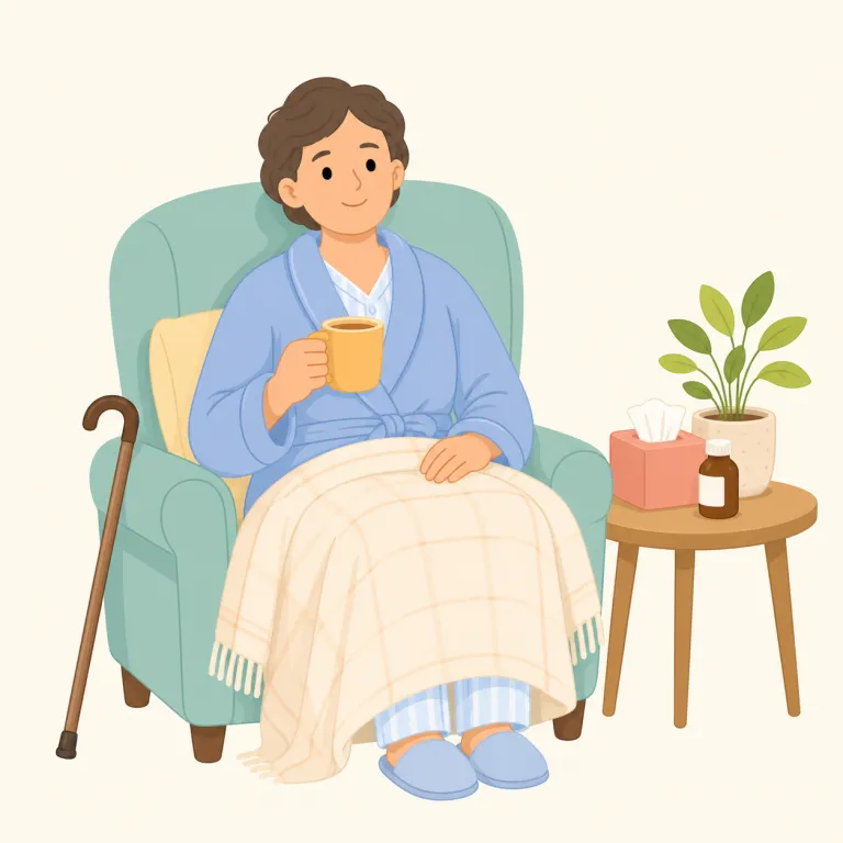 convalescent（回復期の患者・noun）の覚え方イラスト