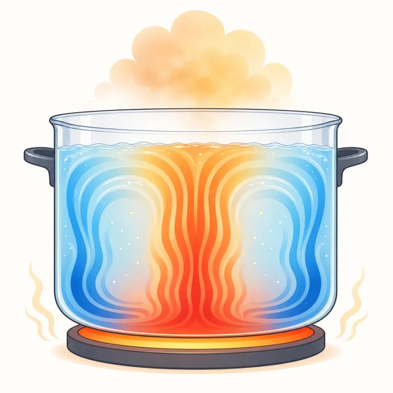 convective（対流性の・形容詞）の覚え方イラスト — convection（対流）を知っていれば、その形容詞版が convective