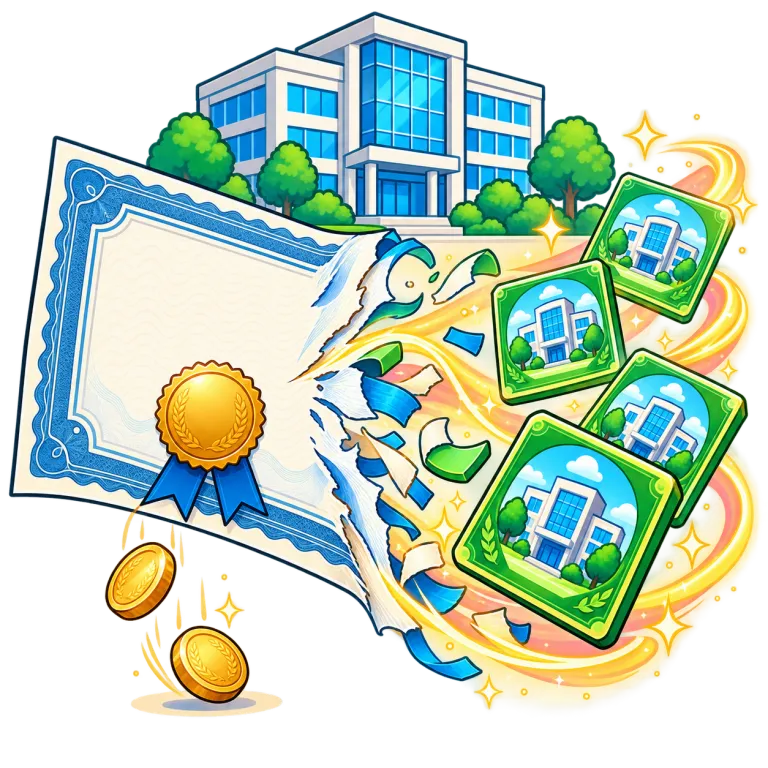 convertible（転換社債・noun）の覚え方イラスト