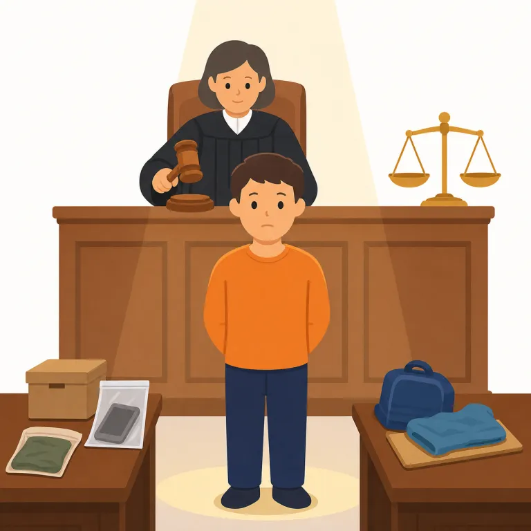 convict of（有罪とする・イディオム）の覚え方イラスト — convict は convince と形が近く、どちらも「相手をある結論に持っていく」語として並べて覚えると残りやすい