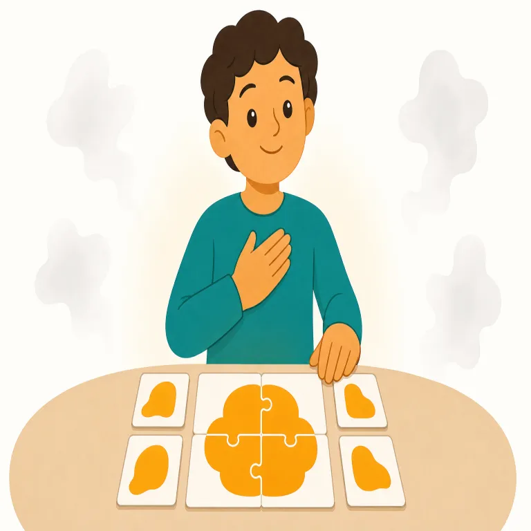 convinced（確信した・形容詞）の覚え方イラスト — convinced は「あることが正しい・本当だと強く信じている」状態を表します