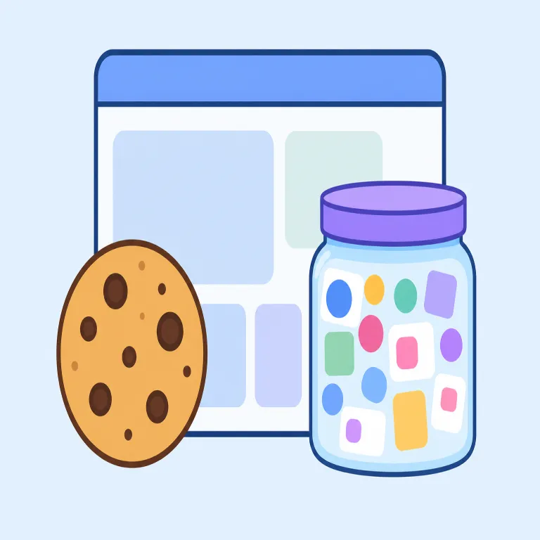 cookie（クッキー・名詞）の覚え方イラスト — アメリカ英語で「甘い焼き菓子」を言う基本語として覚える