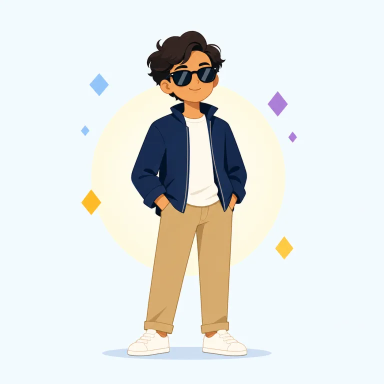 coolness（かっこよさ、クールさ・noun）の覚え方イラスト