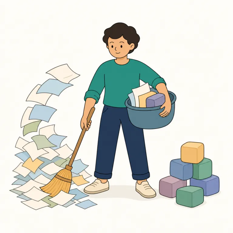 cope with（対処する・句動詞）の覚え方イラスト — 「with を伴って何とかやる」と固まりで覚えると残りやすい表現