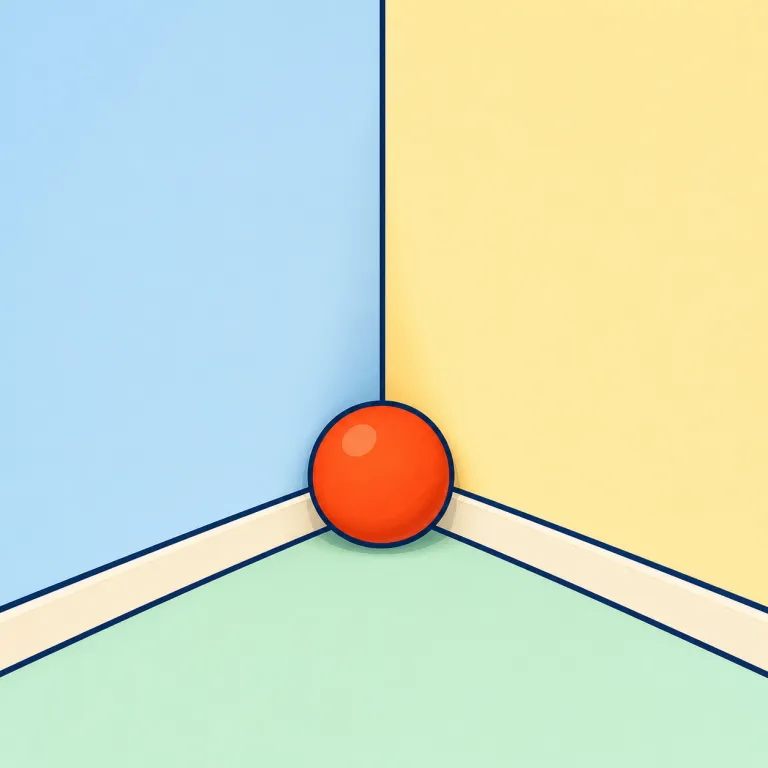 corner（角、隅・noun）の覚え方イラスト