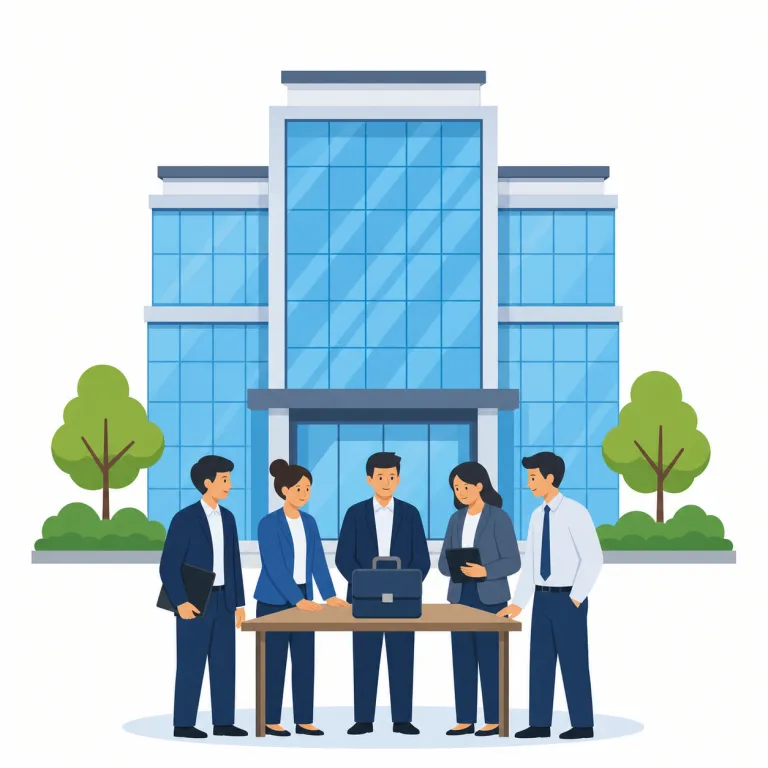 corporate（企業の・形容詞）の覚え方イラスト — このエントリの corporate は、法律上の「法人の」ではなく、会社や企業活動に関わるものを表す意味です