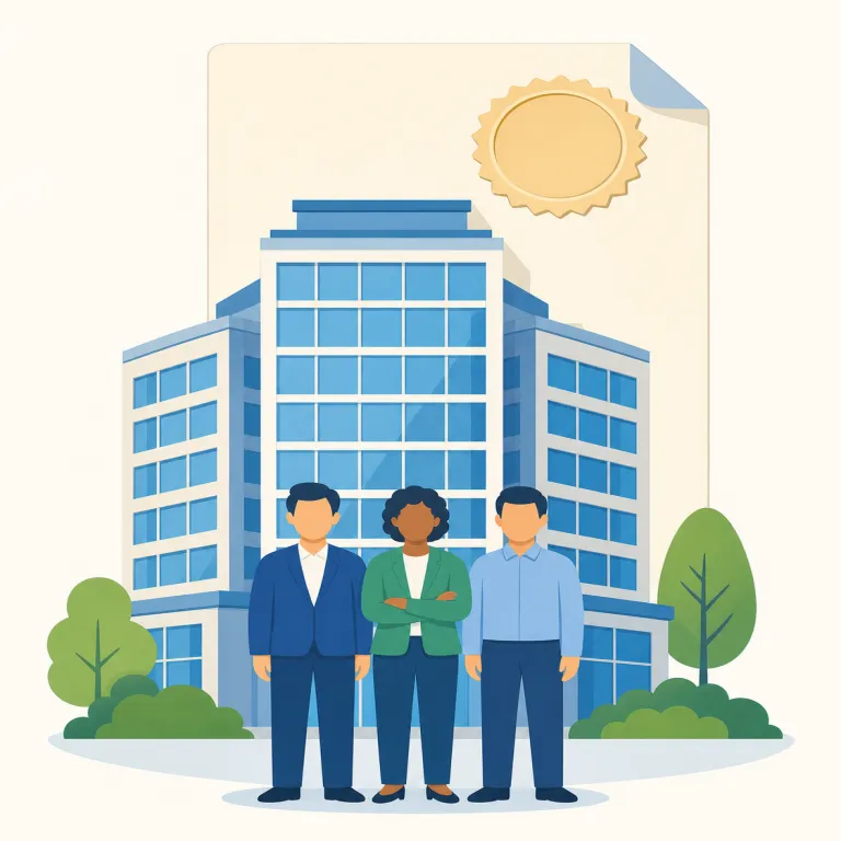 corporation（株式会社・名詞）の覚え方イラスト — 「株式会社」として覚えるなら、corporation は株主の資本を束ねて一つの会社体にしたもの、と捉えるとよい