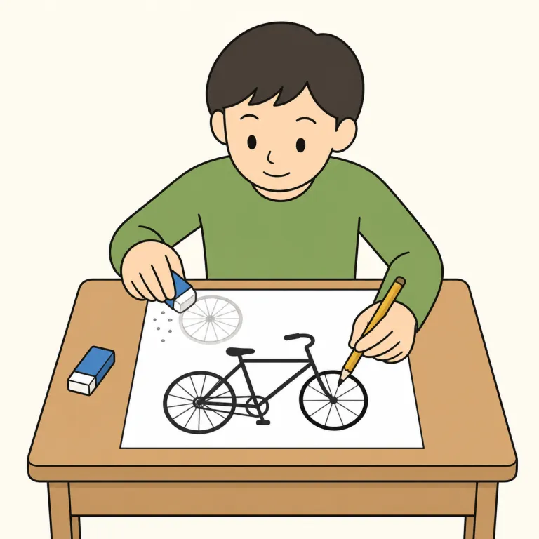 correct（訂正する・verb）の覚え方イラスト